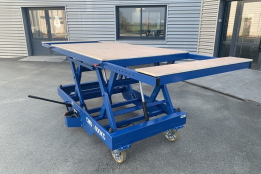 1OLP0008 - Table de travail à ciseaux réglable en hauteur et en longueur
