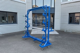 2SB0024 - Chariot pour stocker et transporter des rouleaux de tissus