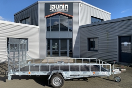 4PLASR150019 - Remorque plateau mono-essieu basculante